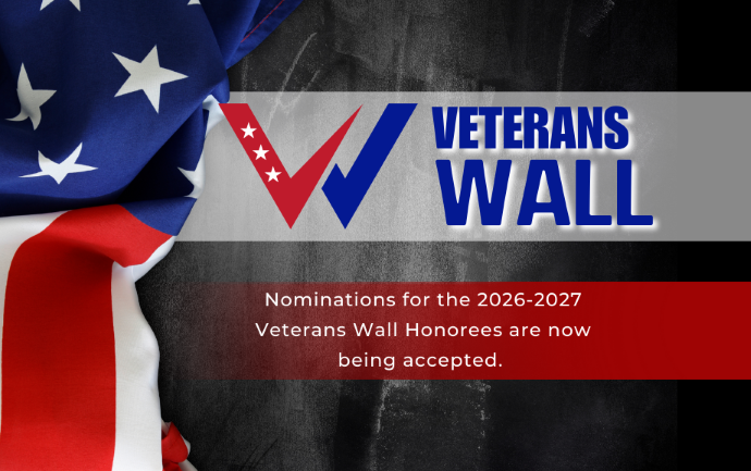 Veterans wall logo now accepting nominations for the Veterans Wall