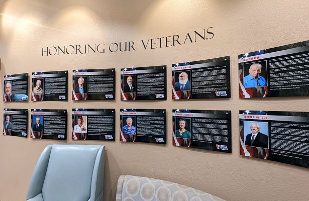 Honoring Our Vets wall 2022-2023